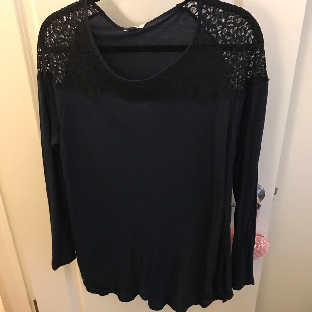 Lace panel tunic